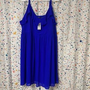 Torrid size 4 skater dress in Bright Royal Blue